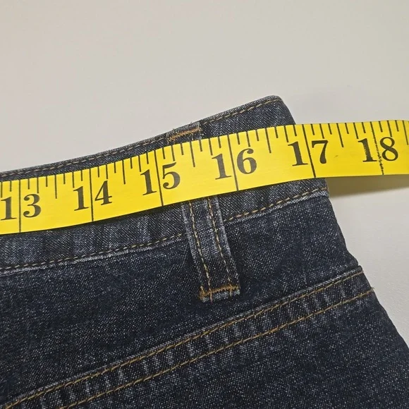 Jeanology Collection Classic Dark Blue Wide Leg Jeans, Sz12 - Picture 8 of 12